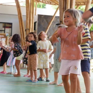 Showcasing their movements and expressions while enjoying the art of dance.